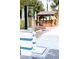 Outdoor shower near the hot tub gazebo, a luxurious addition for rinsing off after a swim at 6540 Tara Ave, Las Vegas, NV 89146