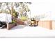 Large gravel-covered parking area with ample space for vehicles, trailers and equipment at 6540 Tara Ave, Las Vegas, NV 89146
