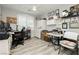 Functional office space with ample storage, desk, modern lighting, and natural light from window with shutters at 6617 Golden Bit Ave, Las Vegas, NV 89131