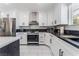 Well-lit kitchen with white cabinets, stainless steel appliances, and a functional island at 9005 Feather River Ct, Las Vegas, NV 89117
