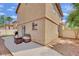 Serene backyard with an outdoor seating area, perfect for enjoying the outdoors, with easy home access at , Las Vegas, NV 89139