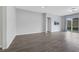 Spacious living room with hardwood floors, neutral paint, recessed lighting and backyard view at 10161 Ocher Valley Ave, Las Vegas, NV 89178