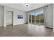 Neutral living room with backyard view, recessed lighting, and backyard view at 10161 Ocher Valley Ave, Las Vegas, NV 89178