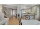 Dining room with a view of the entryway and kitchen, with modern appliances at 10657 Medicine Bow St, Las Vegas, NV 89183