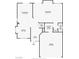 First floor plan featuring a spacious living room, dining room, and kitchen layout at 10657 Medicine Bow St, Las Vegas, NV 89183