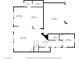 Detailed floor plan showing layout of the first floor, including living room, kitchen, and bedroom at 12283 Lost Treasure Ave, Las Vegas, NV 89138