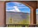 Expansive mountain views from an arched outdoor living space at 12283 Lost Treasure Ave, Las Vegas, NV 89138