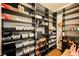 Custom walk-in closet with shelving and ample storage space for shoes, accessories, and clothing at 132 Soaring Sky Ave, Henderson, NV 89011