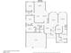 Detailed floorplan illustrating the layout of the home and it's dimensions at 225 Deer Crossing Way, Henderson, NV 89012