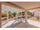 Outdoor patio space overlooking desert landscaping, perfect for relaxation and enjoying nature at 2456 Desert Sands Dr, Las Vegas, NV 89134
