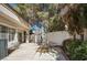 A serene patio area offers a shaded retreat for relaxation and entertainment with space for seating at 2632 Starfish Ct, Las Vegas, NV 89128