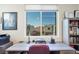 Close-up view from a home office window, showcasing the neighborhood scenery and natural light at 27 Parco Fiore Ct, Henderson, NV 89011