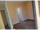 Neutral bedroom offers comfortable carpeting, a new paint job and excellent lighting at 2748 Brinkley Manor St, Laughlin, NV 89029