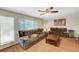 Spacious living room features hardwood floors and plenty of natural light at 3261 Ennis Ct, Las Vegas, NV 89121