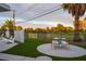 Inviting backyard seating area overlooks the lush green golf course, perfect for relaxation at 3586 Spencer St, Las Vegas, NV 89169