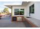Outdoor kitchen featuring a built-in oven and stainless steel cabinets at 3586 Spencer St, Las Vegas, NV 89169