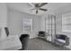 Home office space with modern desk, seating, and shelving at 406 Misterioso St, Henderson, NV 89011