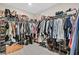 Walk-in closet with ample storage for hanging and folded clothes at 4163 Peaceful Meadow St, Las Vegas, NV 89135
