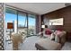 Bright living area with expansive window views, sophisticated furnishings, and chic decor at 4381 W Flamingo Rd # 24304, Las Vegas, NV 89103