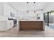 Modern kitchen featuring stainless steel appliances, shaker cabinets and butcher block island at 5537 Sentinel Bridge St, Las Vegas, NV 89130