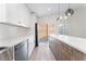 Modern kitchen showcasing stainless steel appliances, shaker cabinets and a butcher block island at 5537 Sentinel Bridge St, Las Vegas, NV 89130