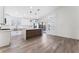 Bright, modern kitchen featuring stainless steel appliances, shaker cabinets, and a butcher block island at 5537 Sentinel Bridge St, Las Vegas, NV 89130