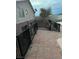 Fenced backyard with tile flooring at 664 Sky Rd, Indian Springs, NV 89018