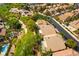 Expansive aerial view of a residential neighborhood with tree-lined streets and various home styles at 812 Eaglewood Dr, Las Vegas, NV 89144