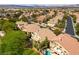 Residential aerial view of a home with mature landscaping at 812 Eaglewood Dr, Las Vegas, NV 89144