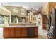 Open concept kitchen with cabinetry and a large island at 812 Eaglewood Dr, Las Vegas, NV 89144