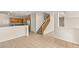 Spacious kitchen with a breakfast bar open to a tiled floorplan at 10501 Haywood Dr, Las Vegas, NV 89135