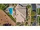 Stunning pool with lounge seating and hot tub surrounded by green grass at 165 Inveraray Ct, Henderson, NV 89074