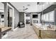 Spacious bathroom featuring dual sinks with granite countertops and a glass-enclosed shower at 165 Inveraray Ct, Henderson, NV 89074