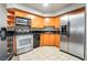 Modern kitchen featuring stainless steel appliances and ample cabinet space at 211 E Flamingo Rd # 1011, Las Vegas, NV 89169