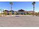 Exterior view of the clubhouse with modern architectural design and desert landscaping, a community hub at 2114 Cold Canyon Ave, North Las Vegas, NV 89086