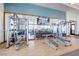 Community gym with weights and mirrored wall offering a variety of equipment for a full body workout at 2114 Cold Canyon Ave, North Las Vegas, NV 89086