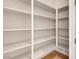 Walk-in pantry with ample shelving for storage at 2290 Casa Bella Ct, Las Vegas, NV 89117