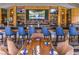 Stylish community bar with a wide selection of drinks, comfortable seating and mounted televisions at 3 Glendora Ct, Henderson, NV 89052