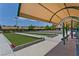 Well-maintained bocce ball courts with shaded seating, perfect for friendly competition and outdoor enjoyment at 3051 Scotts Valley Dr, Henderson, NV 89052