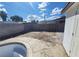 Backyard with an empty pool and an in-ground hot tub at 3749 Ponderosa Ave, Las Vegas, NV 89115
