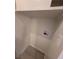 Bright closet boasts fresh paint, storage shelves and updated electrical at 3749 Ponderosa Ave, Las Vegas, NV 89115