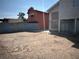 Large backyard area with high walls and dirt at 3813 Marshall Cir, Las Vegas, NV 89108