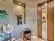 Hallway decor features cowboy decor and a beautiful carpet runner at 4 Annadale Ct, Henderson, NV 89052