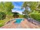Lushly landscaped pool and patio area offers a tranquil outdoor space at 4 Annadale Ct, Henderson, NV 89052