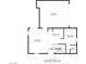 Layout showcasing the first floor with a garage, eat-in kitchen, living room, Gathering room, bath, and foyer at 4610 Lime Straight Dr, Las Vegas, NV 89115
