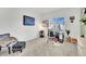 Bedroom with a large window, accent chairs, desk and stylish decor at 600 N Carriage Hill Dr # 1008, Las Vegas, NV 89138