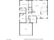Floor plan of the home showing the layout of the rooms at 6131 Cozy Creek St, North Las Vegas, NV 89031