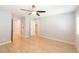 Spacious bedroom featuring hardwood floors and neutral walls at 6145 May River St, Las Vegas, NV 89148