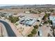 Home with vast property, desert landscape, and mountain views at 647 Foxhall Rd, Henderson, NV 89002