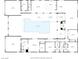 Floor plan showcasing the open layout, pool, garages, and bedrooms of this spacious home at 647 Foxhall Rd, Henderson, NV 89002